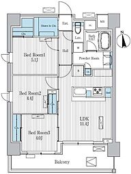 Terra蚕糸の森 3LDKの間取図画像
