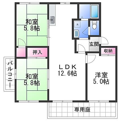 丸石ハイツ_間取り_0