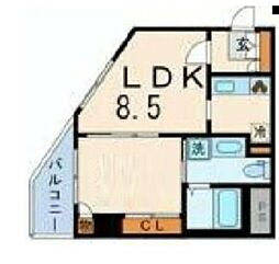 ミオカステーロ文京千駄木 1LDKの間取図画像
