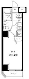 グランフォース入谷 1Kの間取図画像