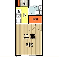 グランデュール・イシハラ 1Kの間取図画像