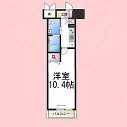 フェニックスレジデンス堺東 1Kの間取図画像
