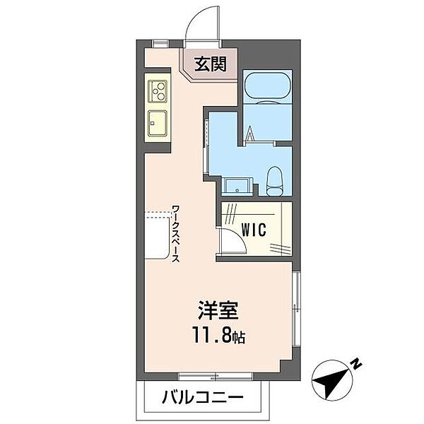 ハウゼ・イケダ 00301｜東京都八王子市明神町１丁目(賃貸マンション1R・3階・28.00㎡)の写真 その2