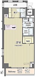 シュトラーレ神山町 ワンルームの間取図画像