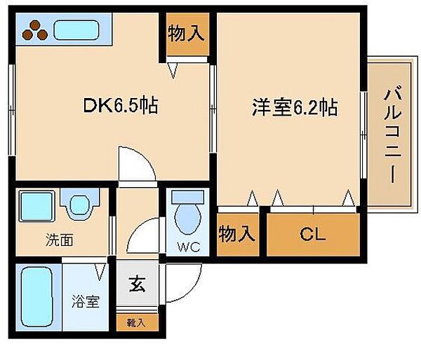 アリオーソ ｜大阪府堺市東区南野田(賃貸アパート1DK・1階・33.96㎡)の写真 その2