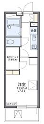 レオパレスブリエスト 1Kの間取図画像