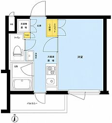 ルーブル東蒲田六番館 1Kの間取図画像