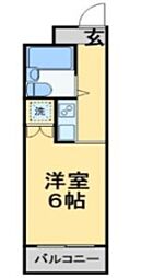 TOP西船橋No.1 ワンルームの間取図画像