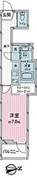 ヨーク所沢II 1Kの間取図画像