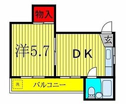 間取図画像 1DK