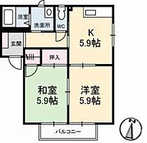 フォーレス21　Ａ棟 A0102 ｜ 岡山県小田郡矢掛町矢掛2964-1（賃貸アパート2K・1階・43.75㎡） その2