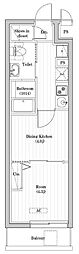 アーバンパーク志村坂上 1DKの間取図画像