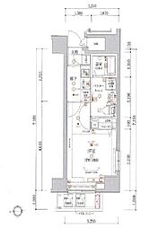 ARTESSIMOLARGO 1Kの間取図画像