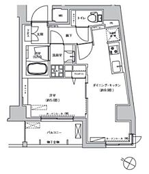 casaKEITO 1DKの間取図画像