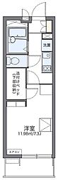レオパレスクレストタウンA 1Kの間取図画像
