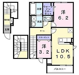 間取図画像 2LDK