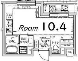 ルフレグランデ多摩川 ワンルームの間取図画像