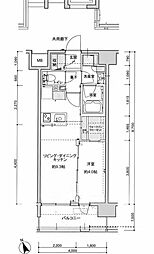 サンクレイドル川口並木 1LDKの間取図画像