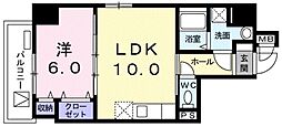 デュランタ錦糸町 1LDKの間取図画像