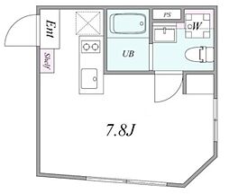 trias117 ワンルームの間取図画像