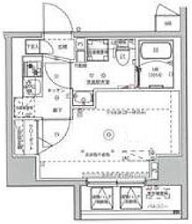 MAXIVカワサキ 1Kの間取図画像
