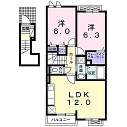 レジェンドD 2LDKの間取図画像