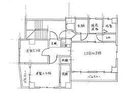 林ビル 2LDKの間取図画像