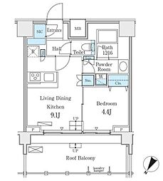 ＮＬ新中野レジデンス 10階1LDKの間取り