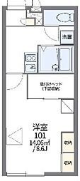 レオパレスアイリスコート 1Kの間取図画像