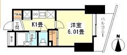 アイ・ブライト 1Kの間取図画像