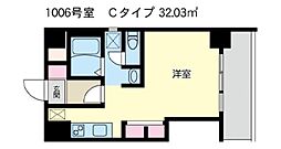 高田馬場ヒルサイドパレス 1Kの間取図画像