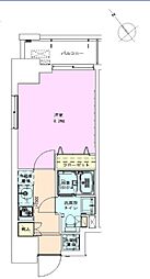 RBM門前仲町レジデンス七番館 1Kの間取図画像