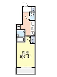 グランヴァン駒込染井 2階1Kの間取り