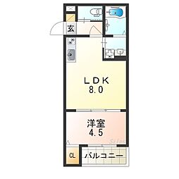 CRASTINE大蓮北4丁目B 2階/-