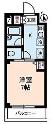 アビテコート 1Kの間取図画像