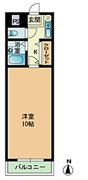 アイレックス南天神 1Kの間取図画像