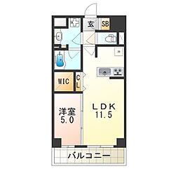 レイワニティプレイス 1LDKの間取図画像