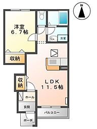 SANTAPLACE・Y 1LDKの間取図画像