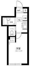 西武池袋線 江古田駅 徒歩8分の賃貸アパート 1階1Kの間取り