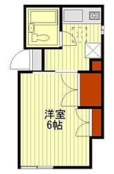 東京メトロ丸ノ内線 荻窪駅 徒歩11分の賃貸アパート 1階1Kの間取り