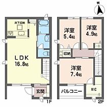 サニーヒル 101 ｜ 宮城県仙台市青葉区中山６丁目31-17（賃貸アパート3LDK・1階・81.00㎡） その2