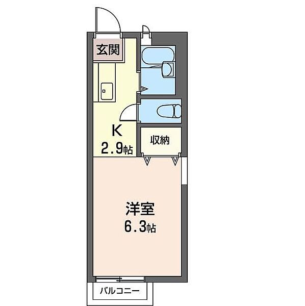 リヴェール 00101｜千葉県千葉市若葉区西都賀４丁目(賃貸アパート1K・1階・20.46㎡)の写真 その2