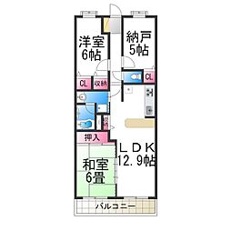 ソルプラーサ堺1番館 3LDKの間取図画像