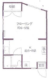 リコーハウス 1Kの間取図画像