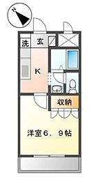 エンジョイライフ 1Kの間取図画像