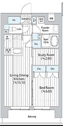 GOTEN武蔵小杉 2LDKの間取図画像