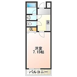 フジパレス下池田パセオ 1Kの間取図画像