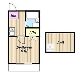 ファーストパレス 1Kの間取図画像