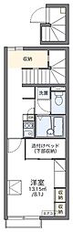 レオパレスグレイシャス 1Kの間取図画像