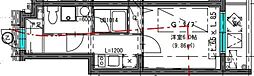 CREATIF武蔵小杉 1Kの間取図画像